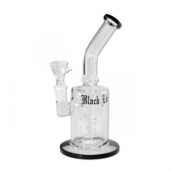 Бонг Black Leaf Bubbler Drum Percolator black ДИСКОНТ - Уценка - Магазин бонгов бонгшоп.рф