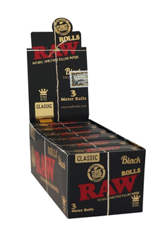 Рулон RAW Black Classic Rolls King Size 3m - Бренд RAW - Магазин бонгов бонгшоп.рф